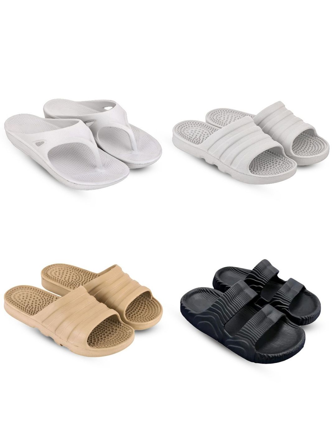 Feel alive Men Set of 4 Flip Flops