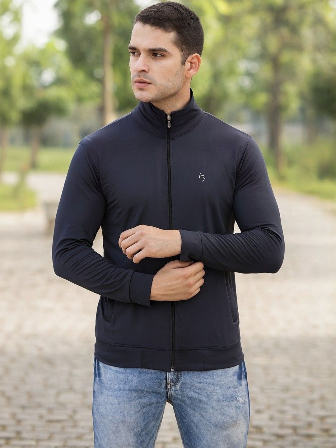 LEE BONEE Men Lightweight Outdoor Solid Sporty Jacket
