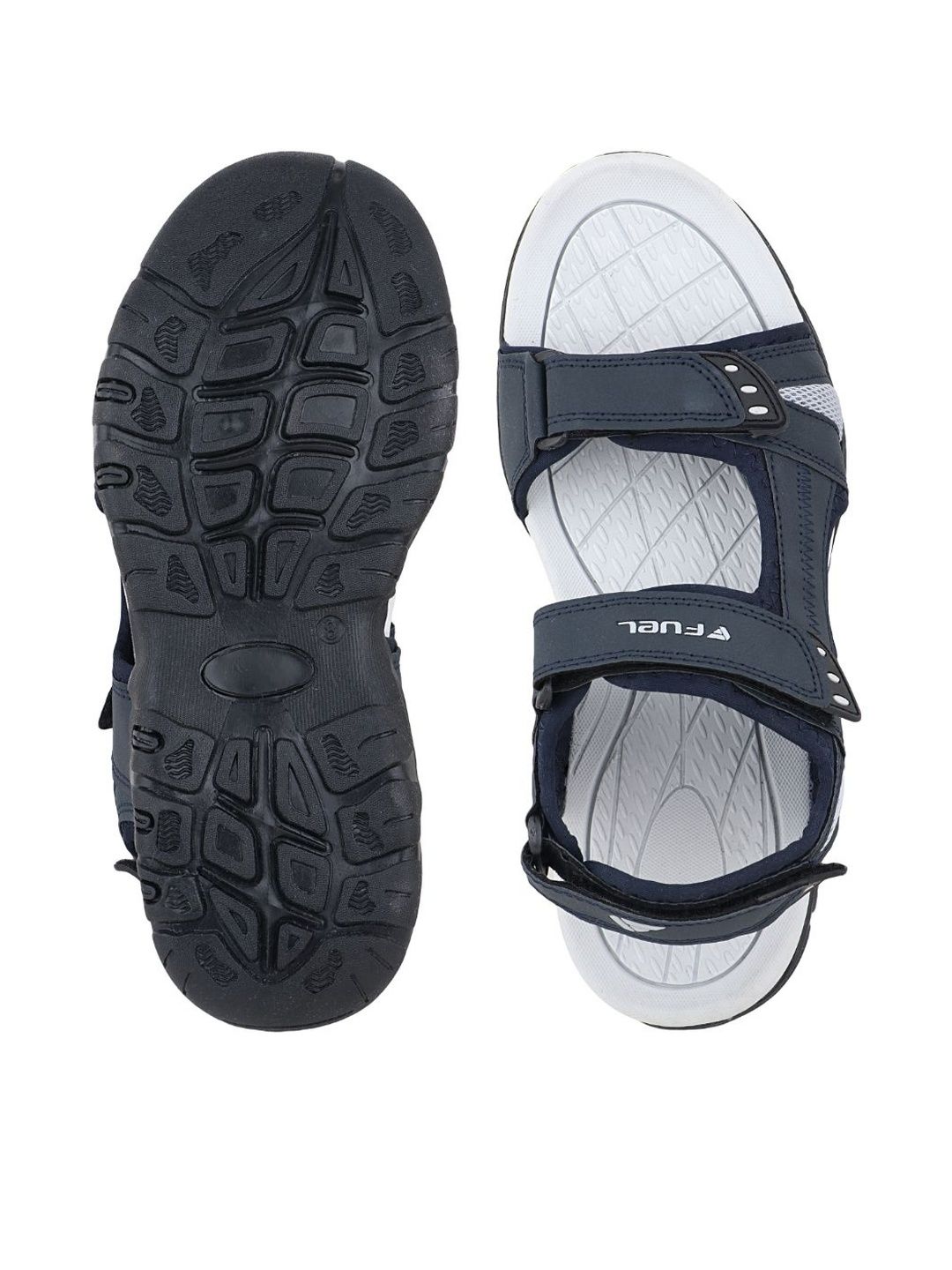 FUEL Men Grey Synthetic Leather Sandals