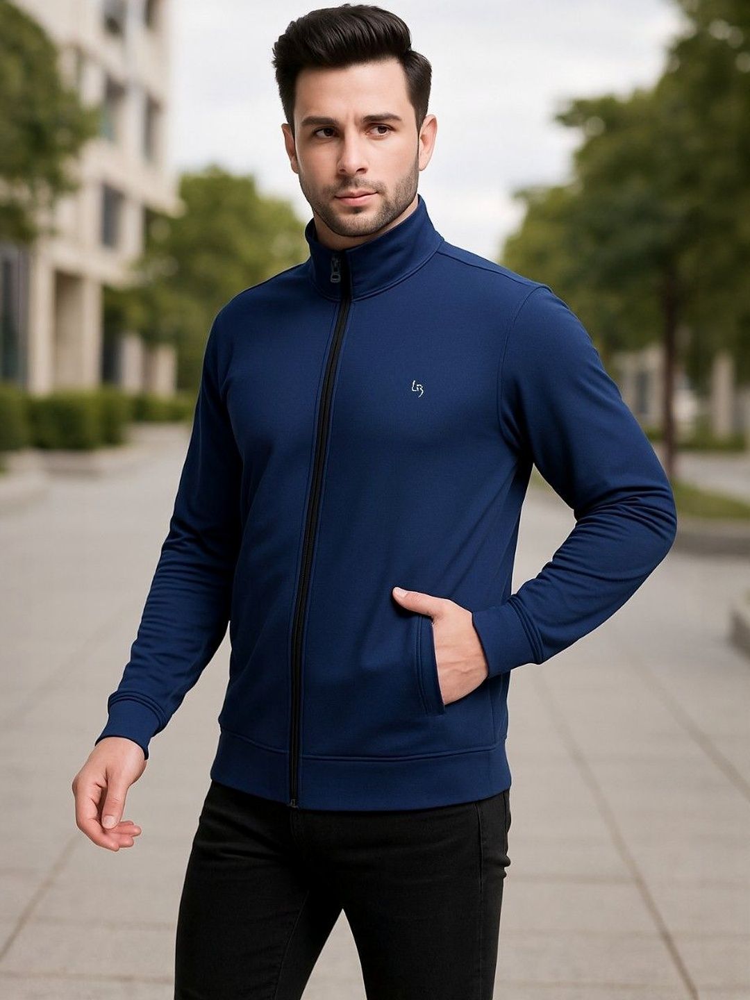 LEE BONEE Men Blue Lightweight Outdoor Sporty Jacket