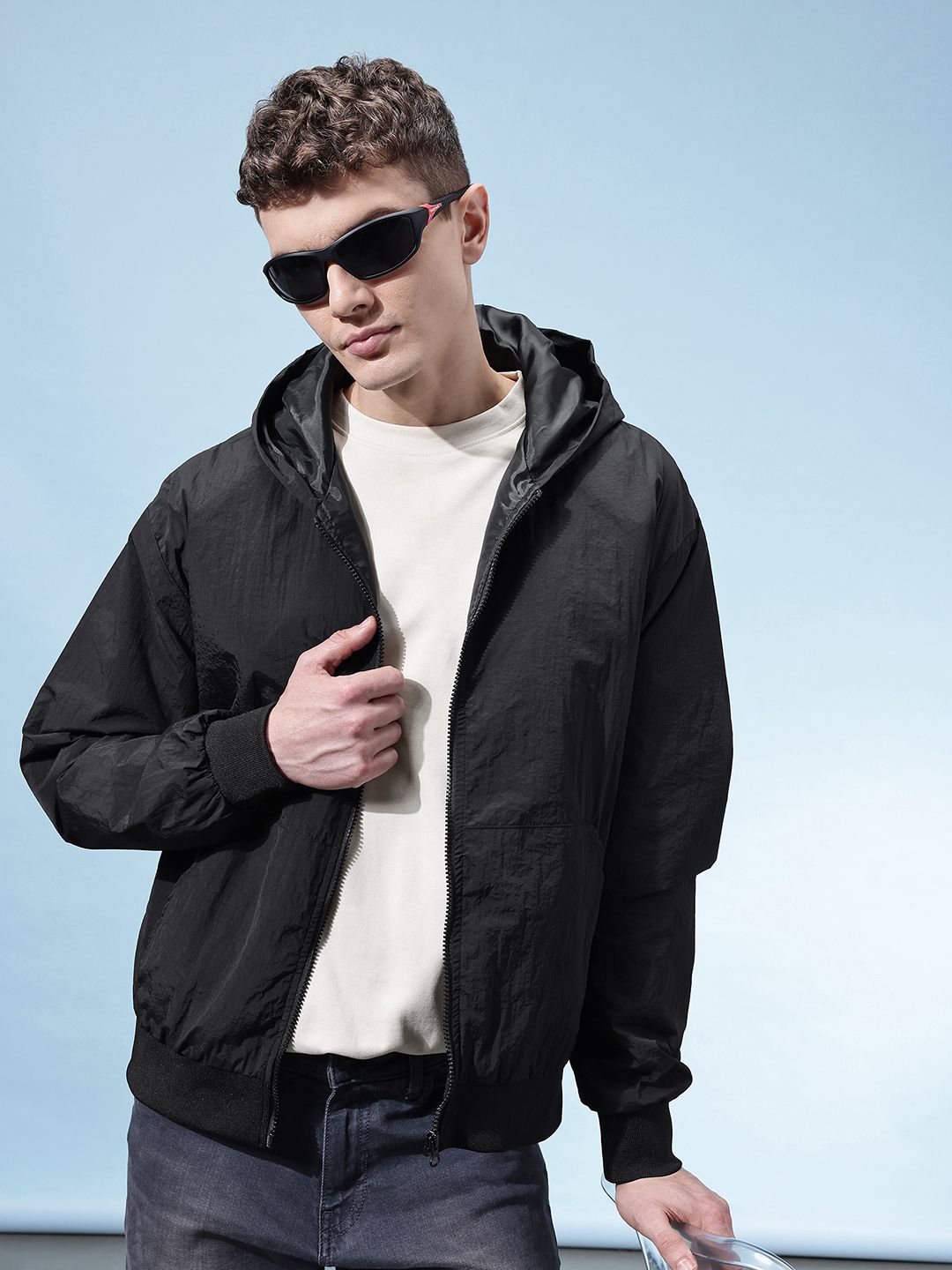 glitchez Oversized Bomber Jacket