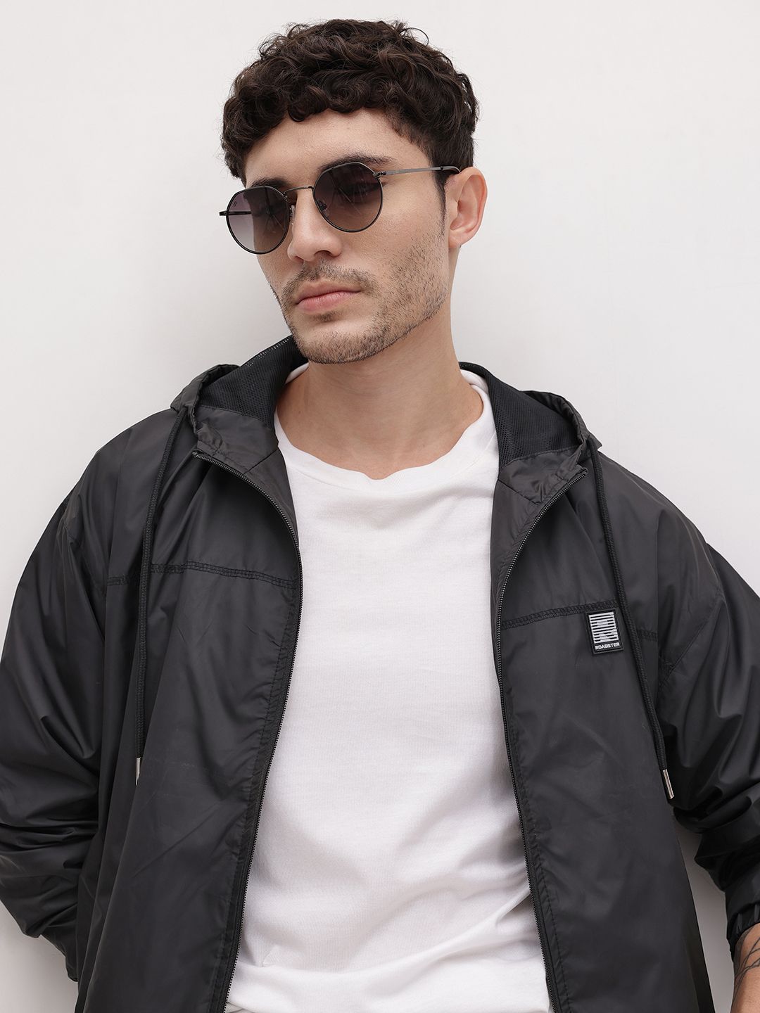 Roadster The Roadster Life Co. Hooded Paneled Packable Bomber Jacket