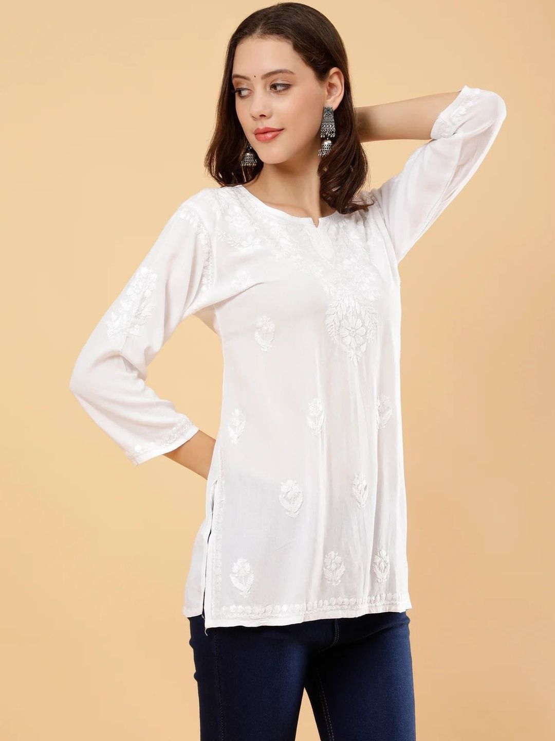 MALABIS Women Viscose Rayon Dyed  Regular Tops
