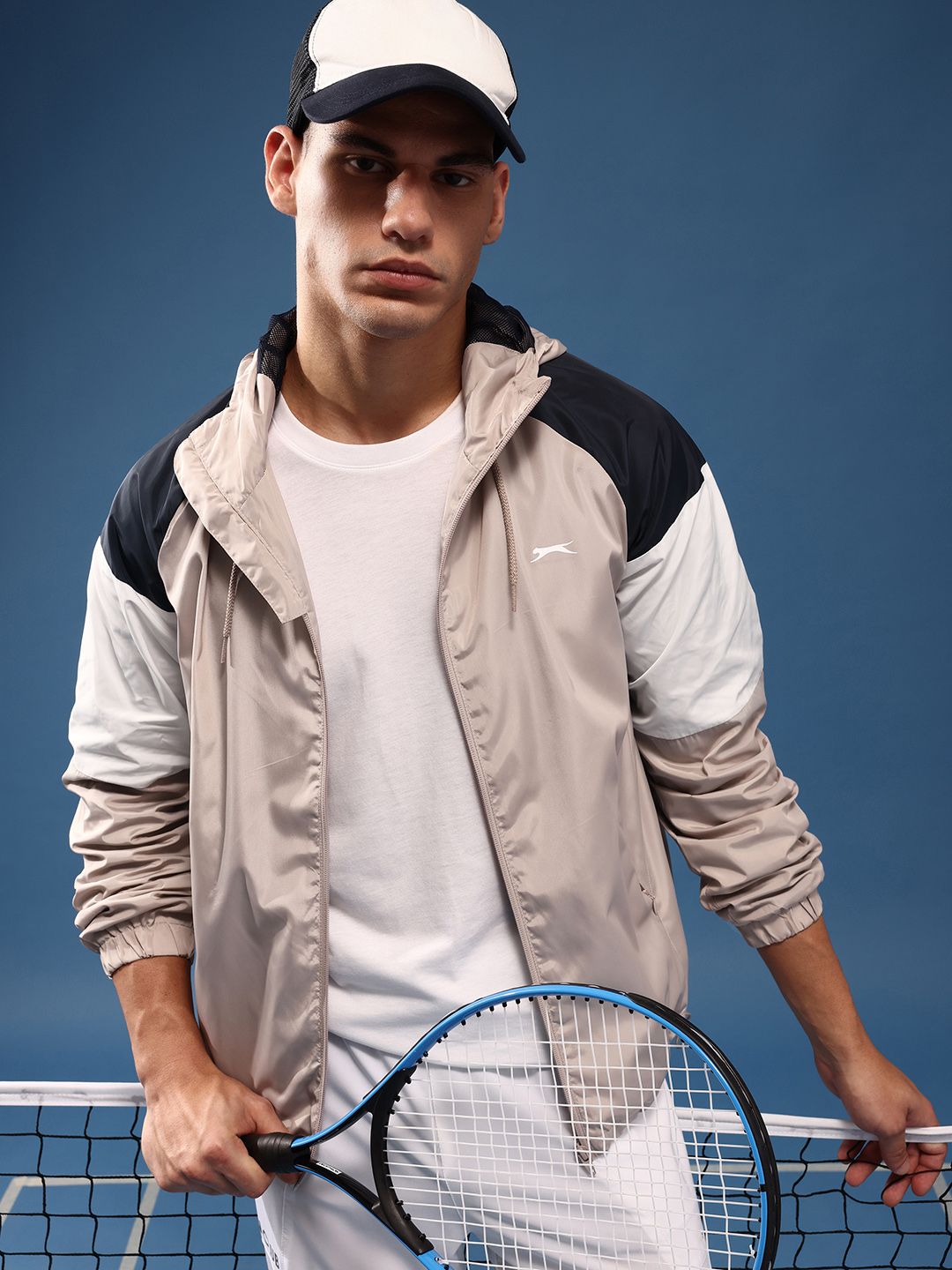 Slazenger Colourblocked Hooded Sporty Jacket