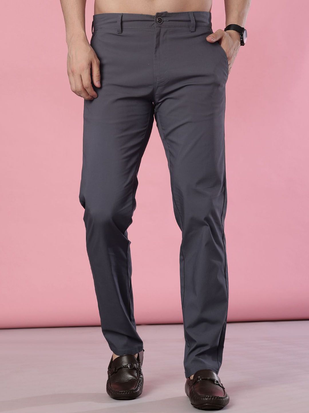 V-Mart Men Slim Fit Cotton Chinos Trousers