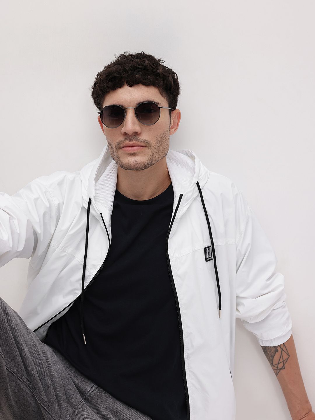 The Roadster Life Co. Hooded Applique Detail Bomber Jacket