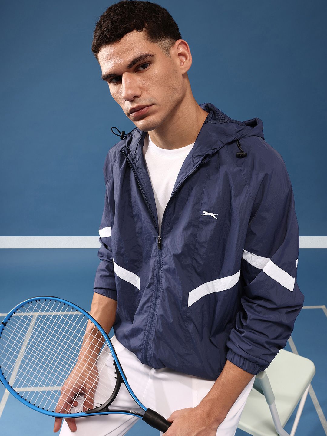 Slazenger Hooded Sporty Oversized Jacket