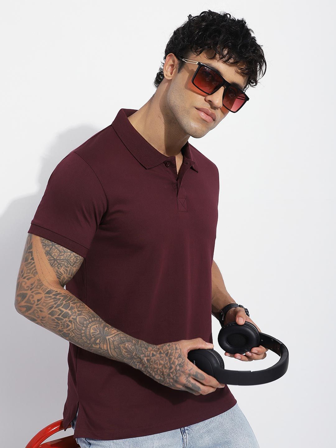 DILLINGER Men Regular Fit Short Sleeve Solid Polo Tshirt