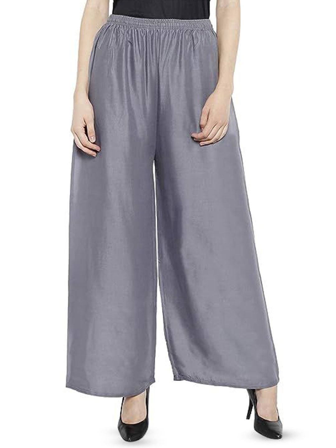 Thrifty Thread Women Flared Knitted Palazzos
