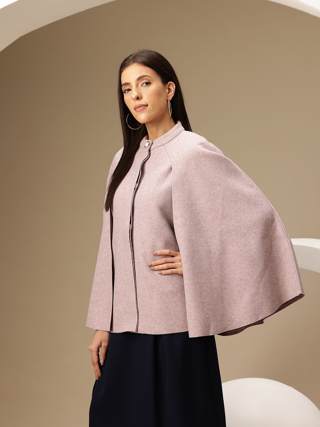 Buy Chemistry Flannel Cape Jacket - Jackets for Women 33927816