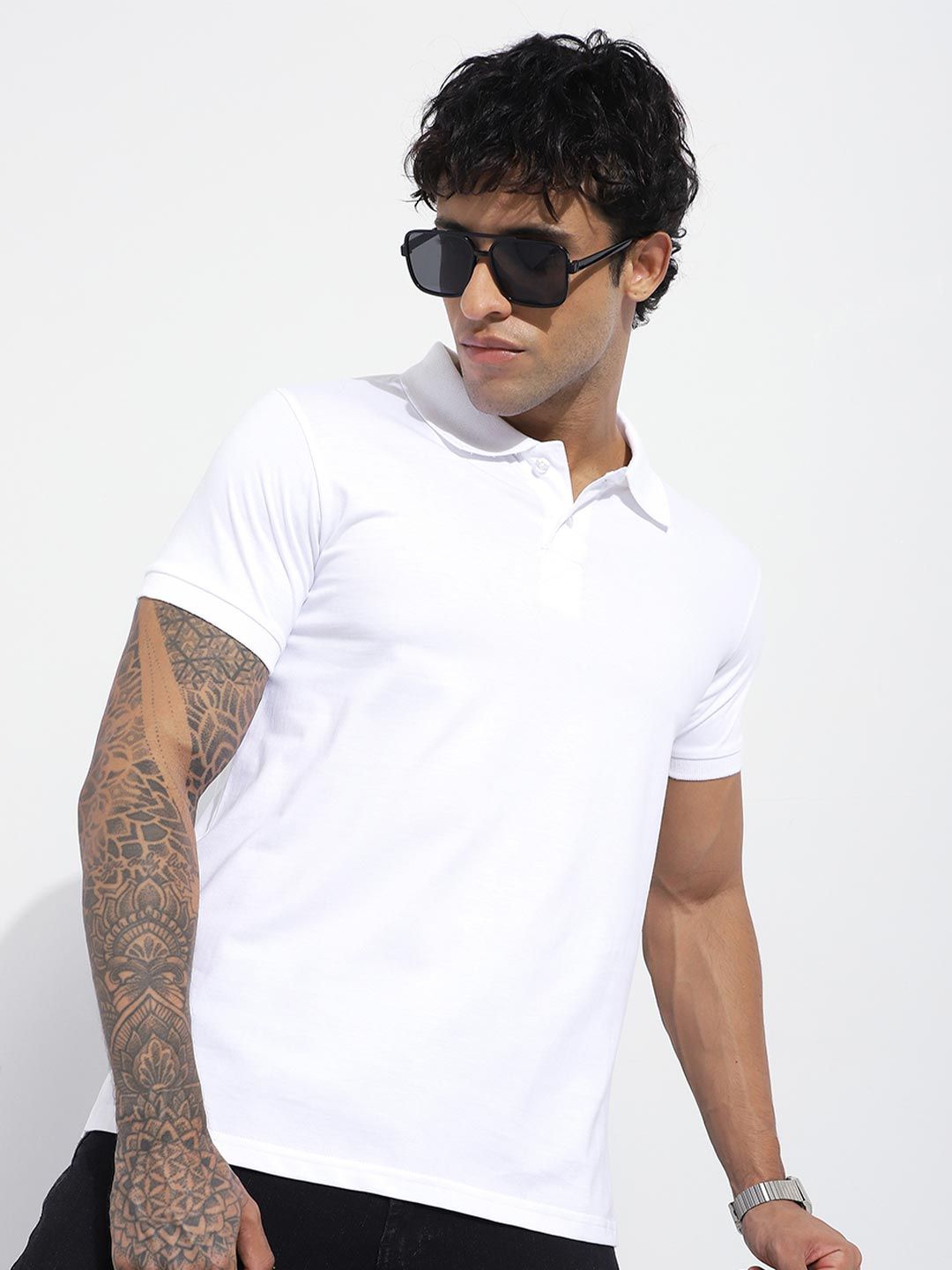 DILLINGER Men Regular Fit Short Sleeve Solid Polo Tshirt
