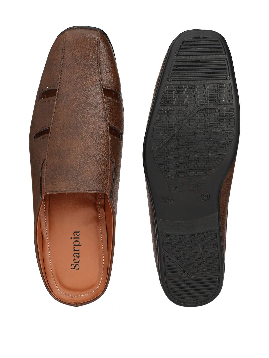 SCARPIA Men Synthetic Leather Sandals