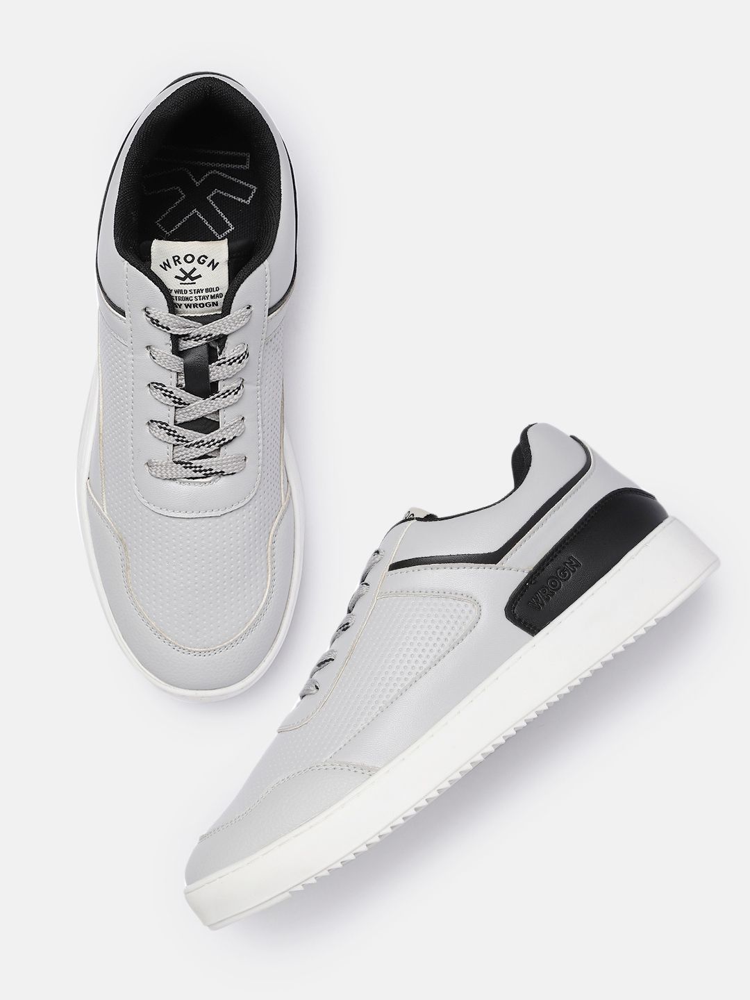 WROGN Men Textured Sneakers
