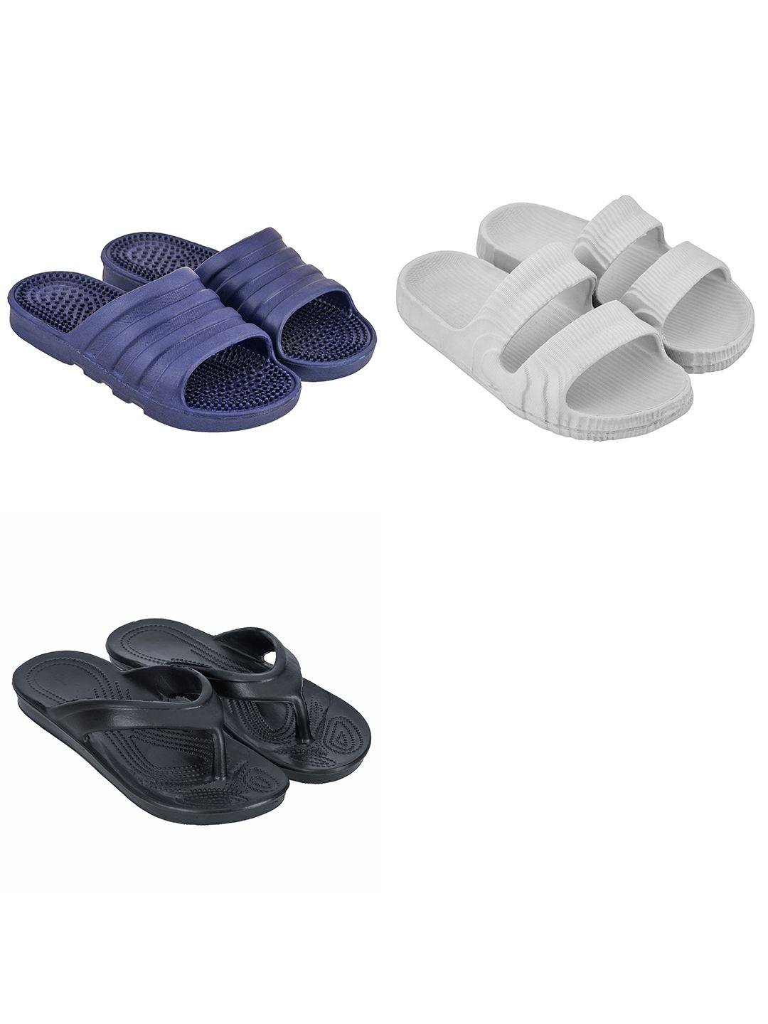 Feel alive Men Set of 3 Flip Flops