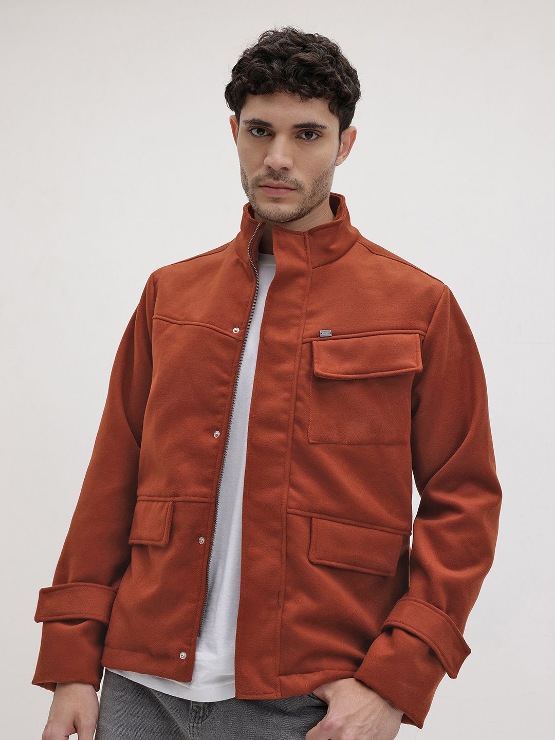 The Roadster Life Co. Mock Collar Fleece Jacket