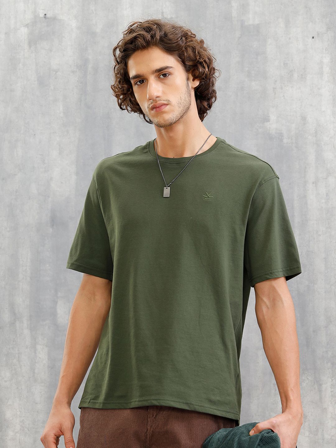 WROGN Men Graphic Printed Round Neck T-shirt