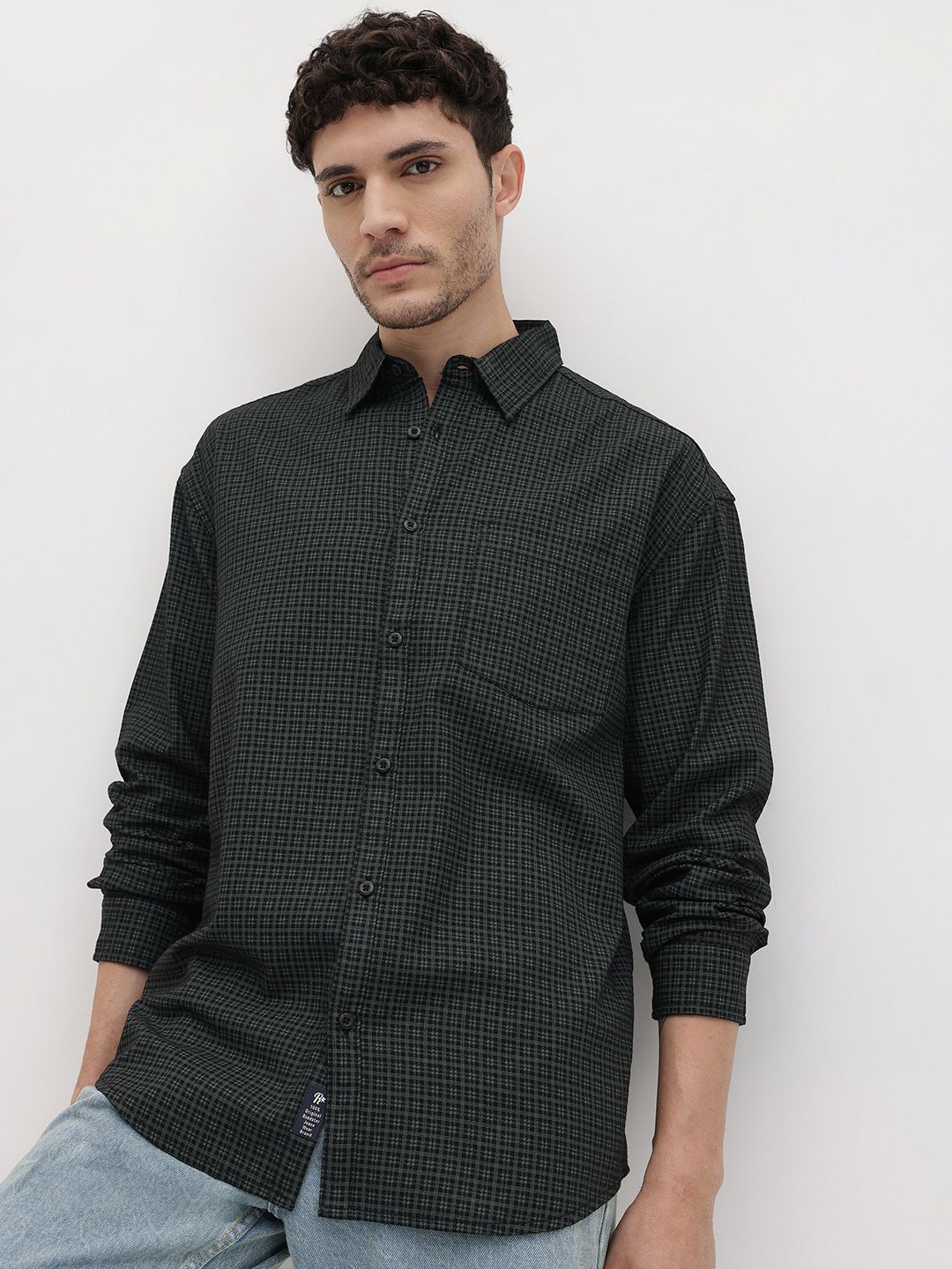 The Roadster Life Co. Tartan Checks Pure Cotton Relaxed Fit Shirt
