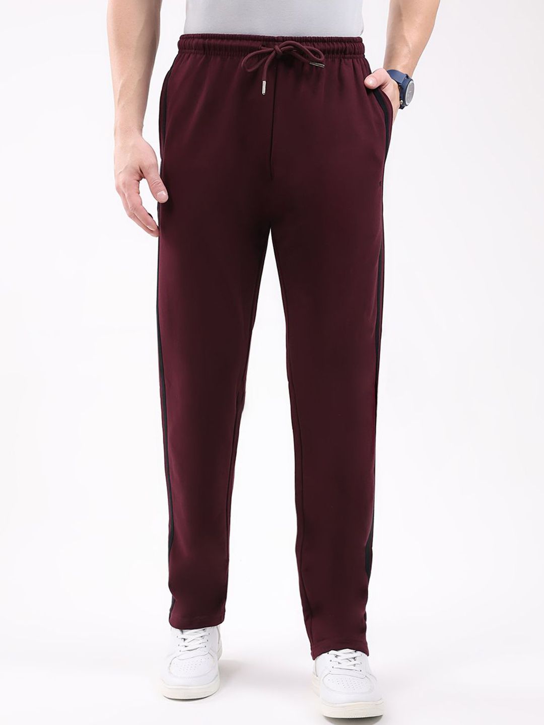 Monte Carlo Men Mid-Rise Slim Fit Track Pants