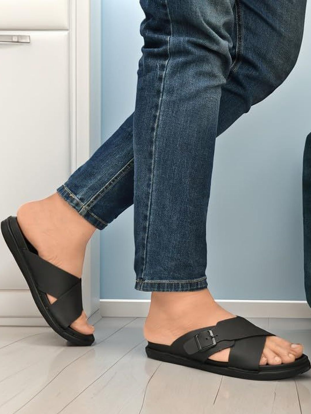 SCARPIA Men PU Comfort Sandals