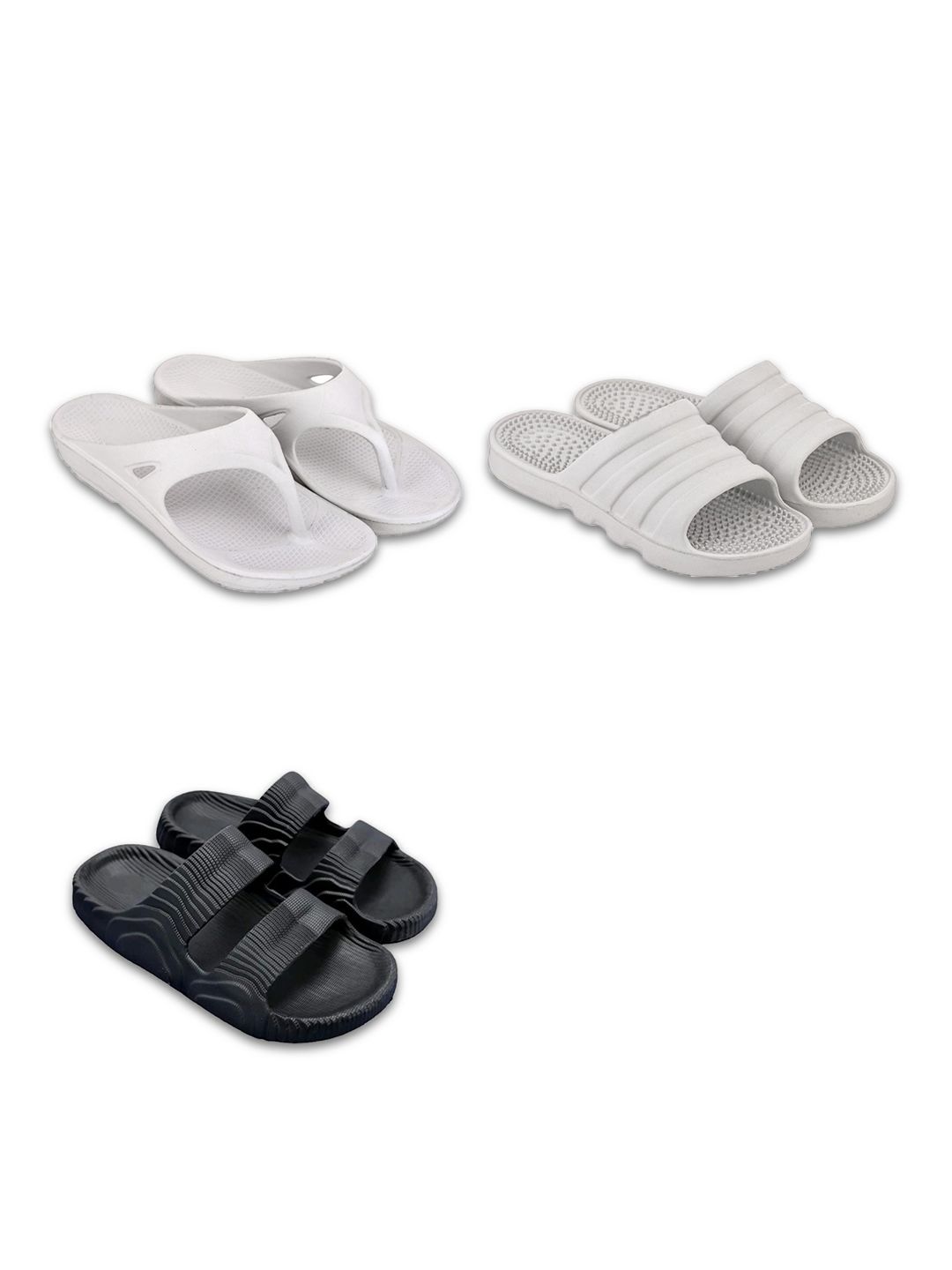 Feel alive Men Pack Of 3 Thong Flip-Flops