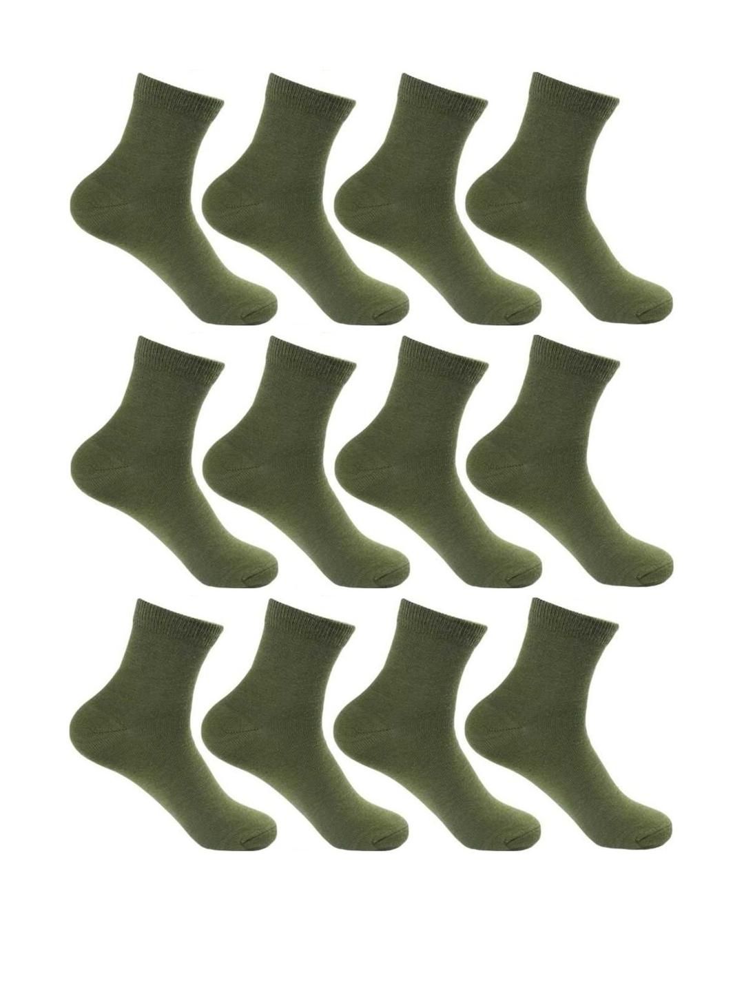 Akeeta Pack of 12 Solid Calf Length Socks