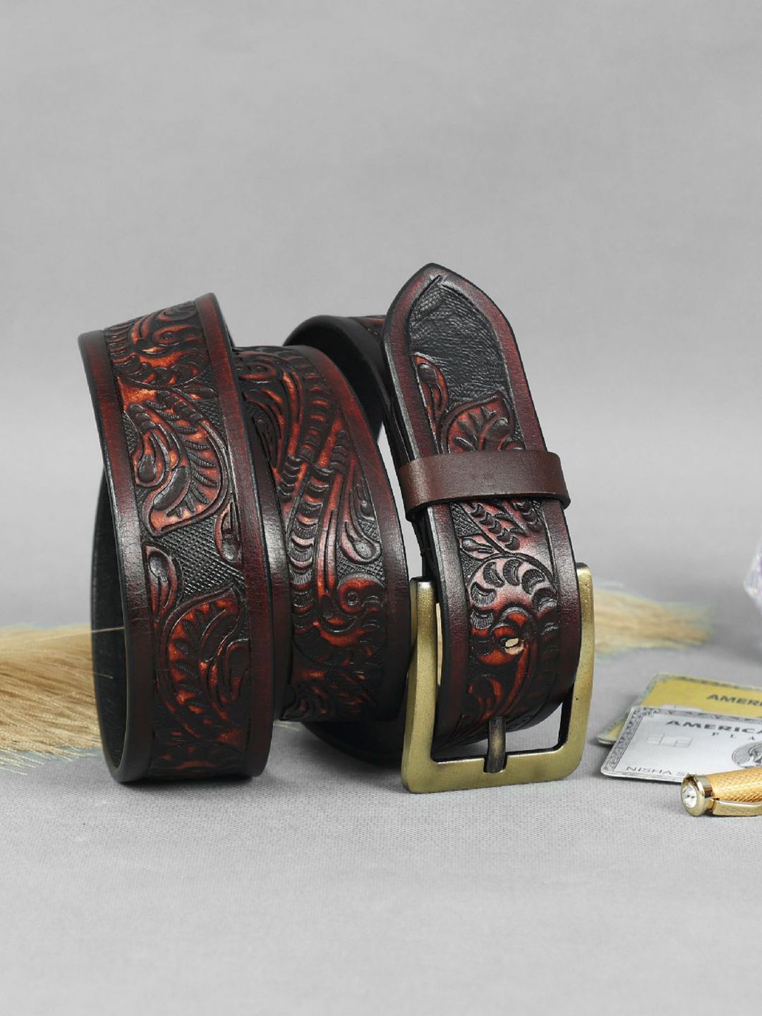 Celtic Men Leather Leather Belt