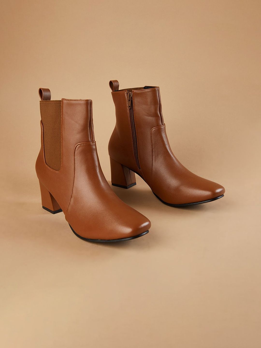 Ginger by Lifestyle Women Casual Block-Heeled Boots