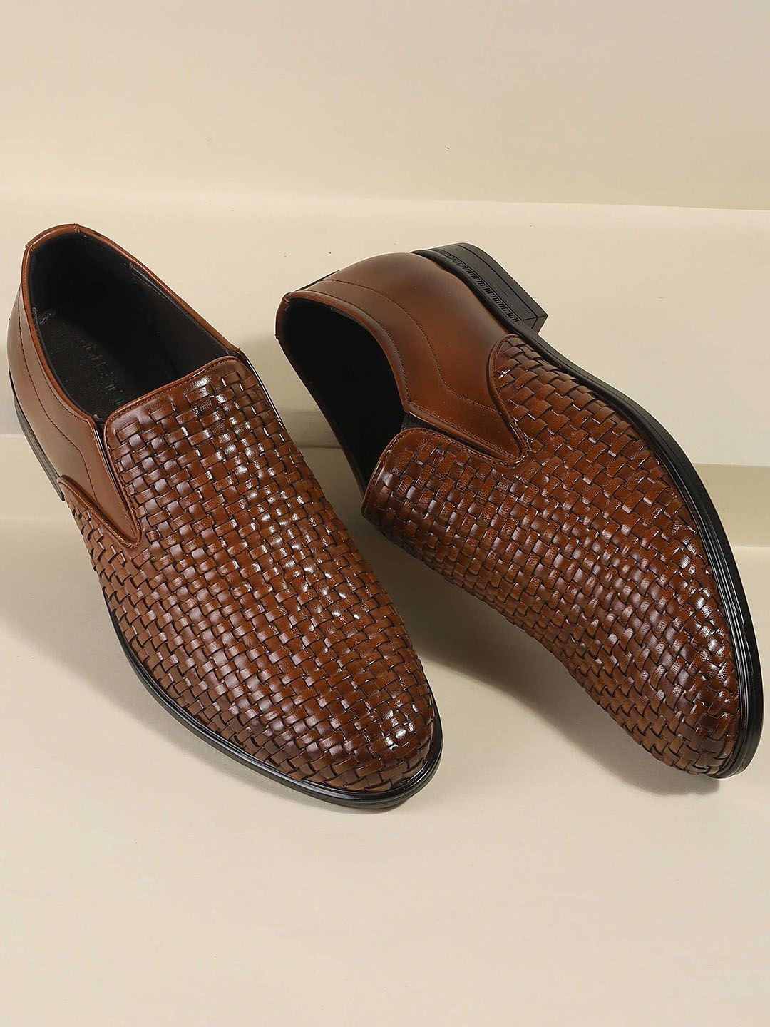 Metro Men Leather Formal Slip-On Shoes