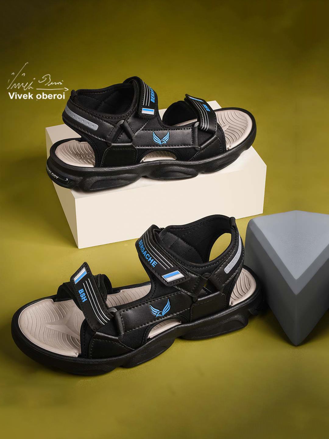 BERSACHE Men Anti Skid Flexible Lightweight EVA Sandals