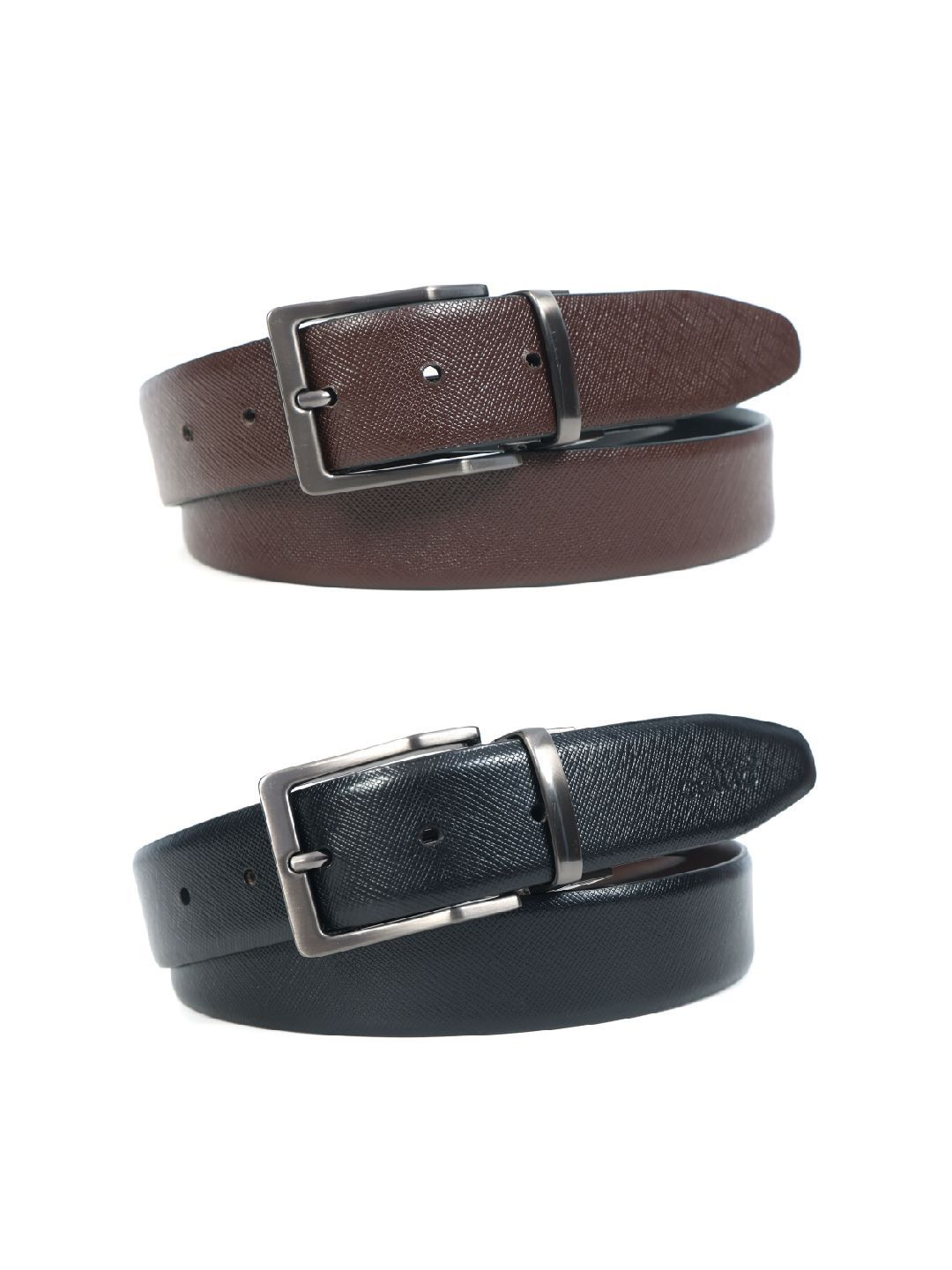 Celtic Men Pack Of 2 Leather Formal Belt