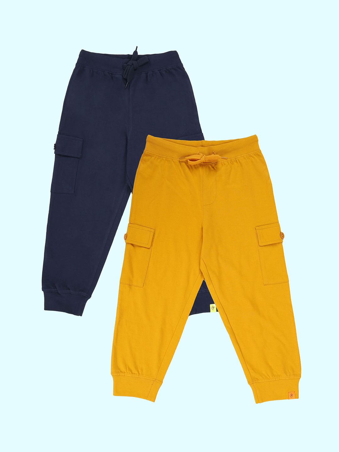 KiddoPanti Boys Pack Of 2 Pure Cotton Jogger