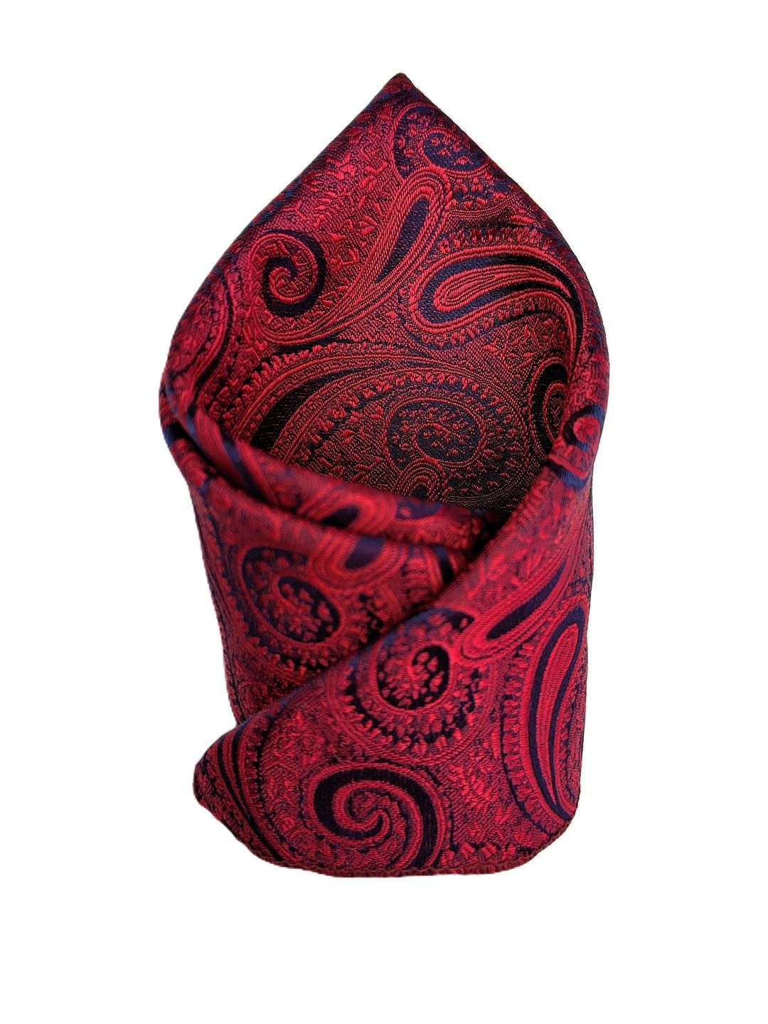 VOICI Men Paisley Design Satin Pocket Square