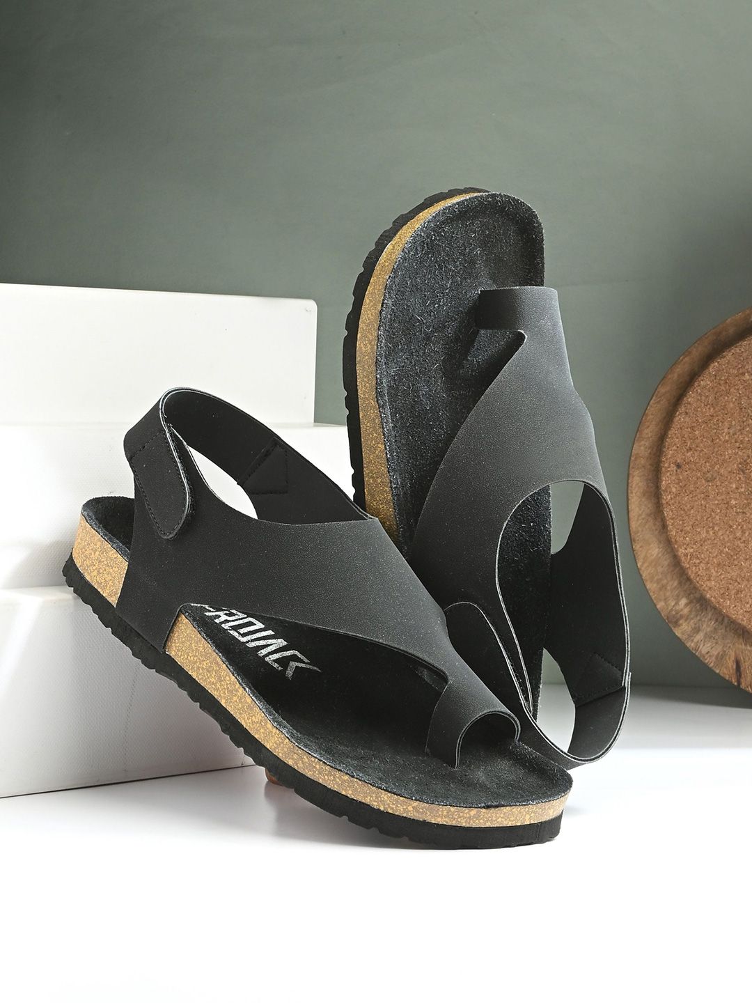 AfroJack Men Printed Comfort Sandals