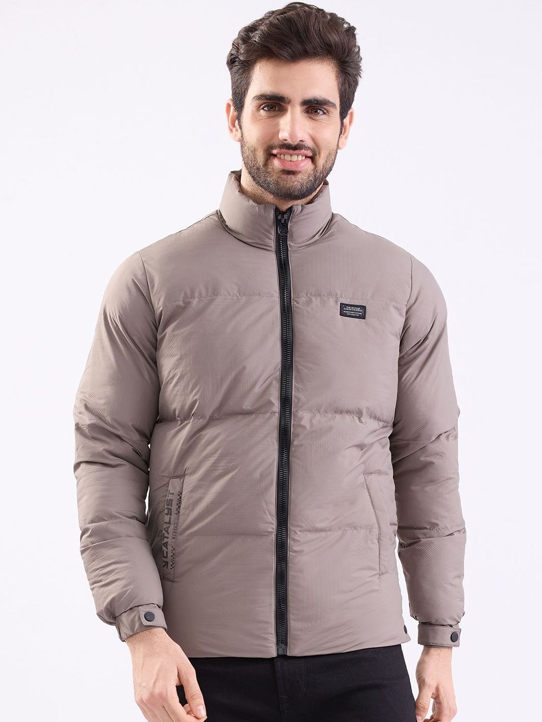 SPYKAR Men Grey Open Front Jacket