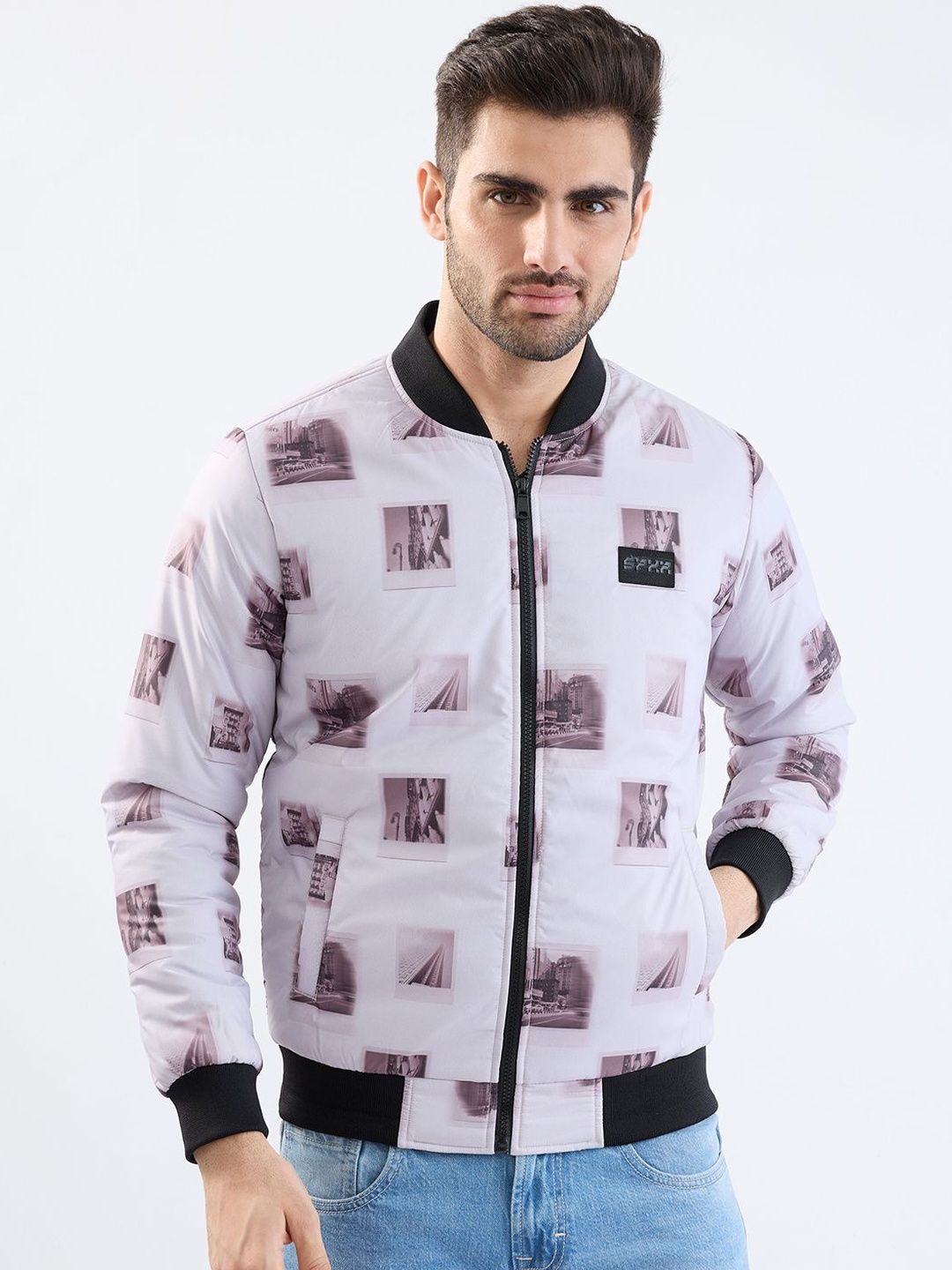 SPYKAR Men Grey Polyester Jackets