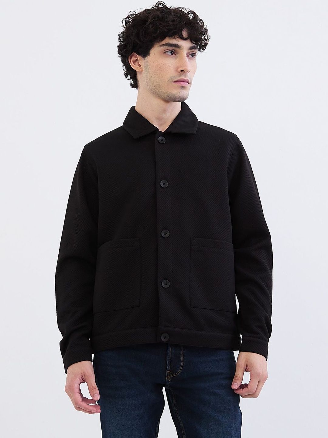 SPYKAR Men Grey Polyester Jackets