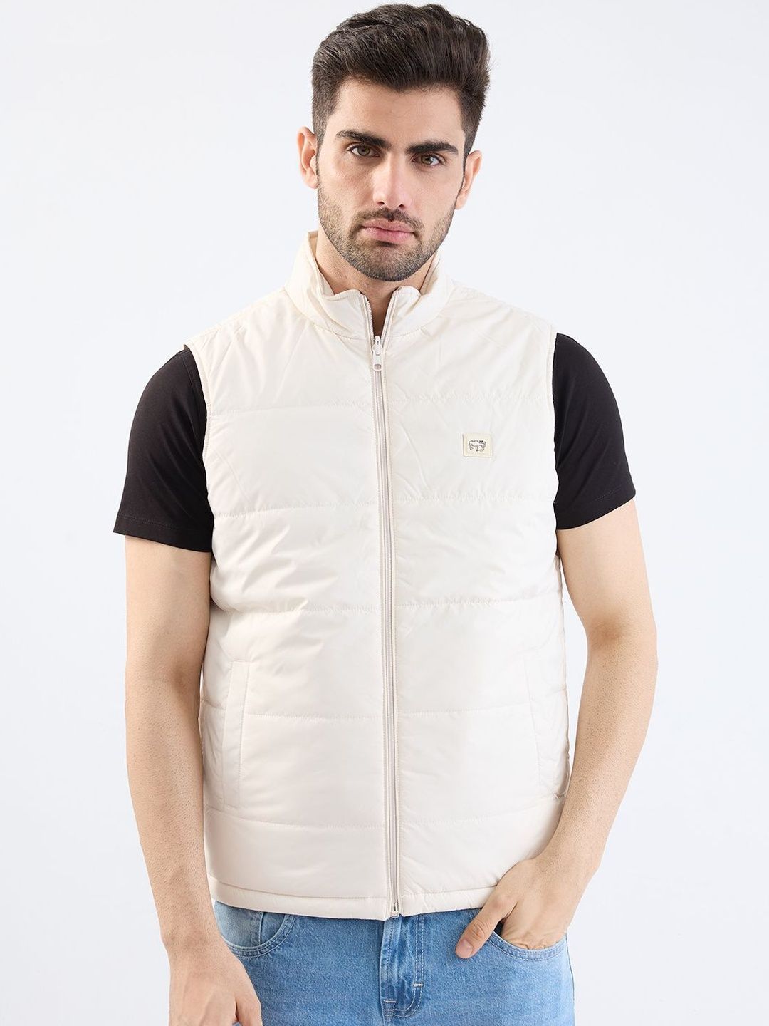 SPYKAR Men White Polyester Jackets