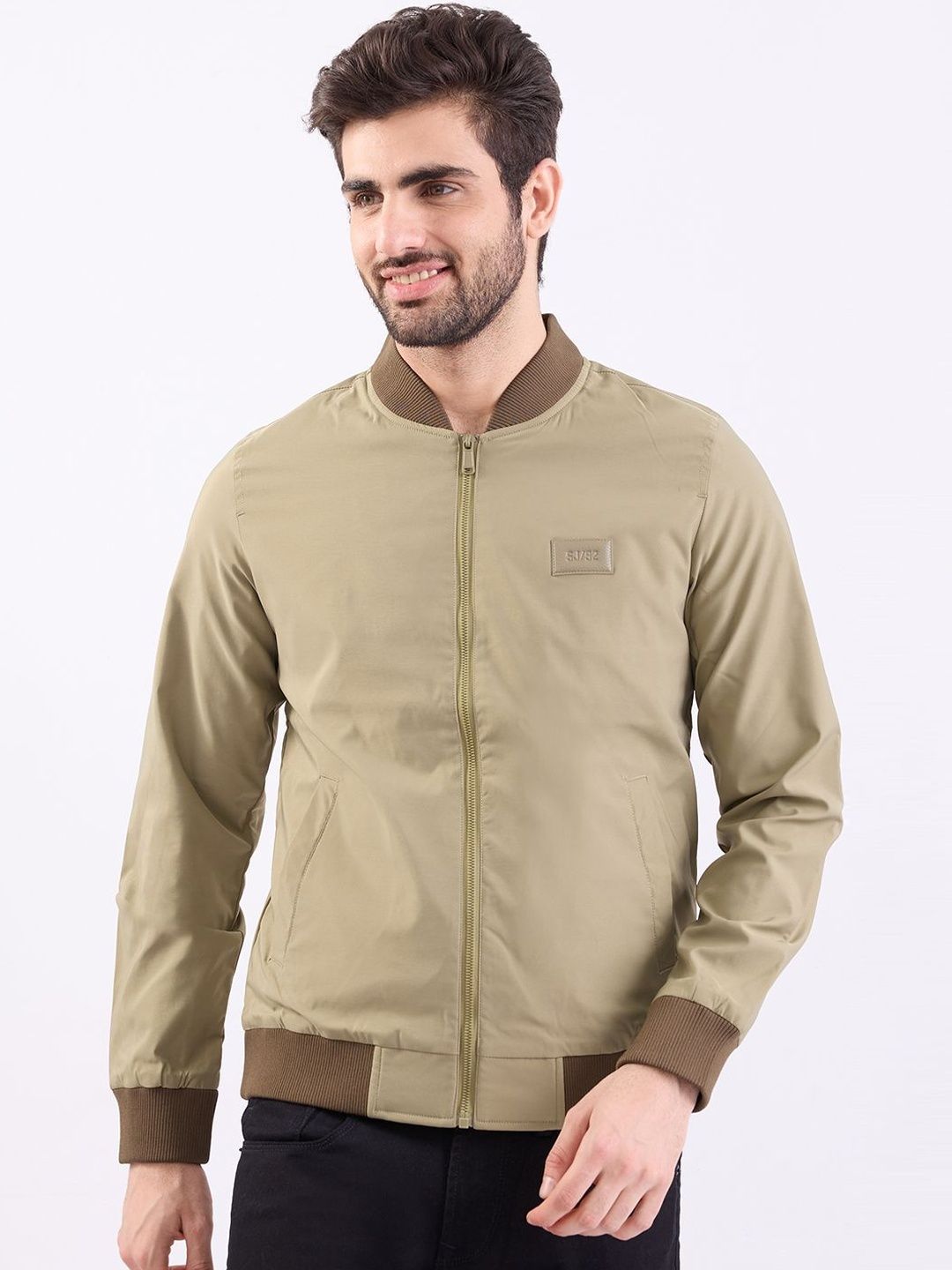 SPYKAR Men Green Polyester Jackets