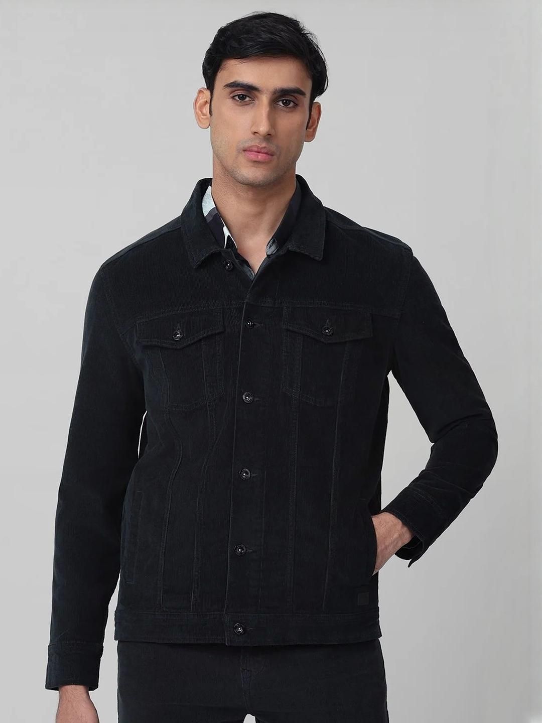 Mufti Spread Collar Open Front Jacket