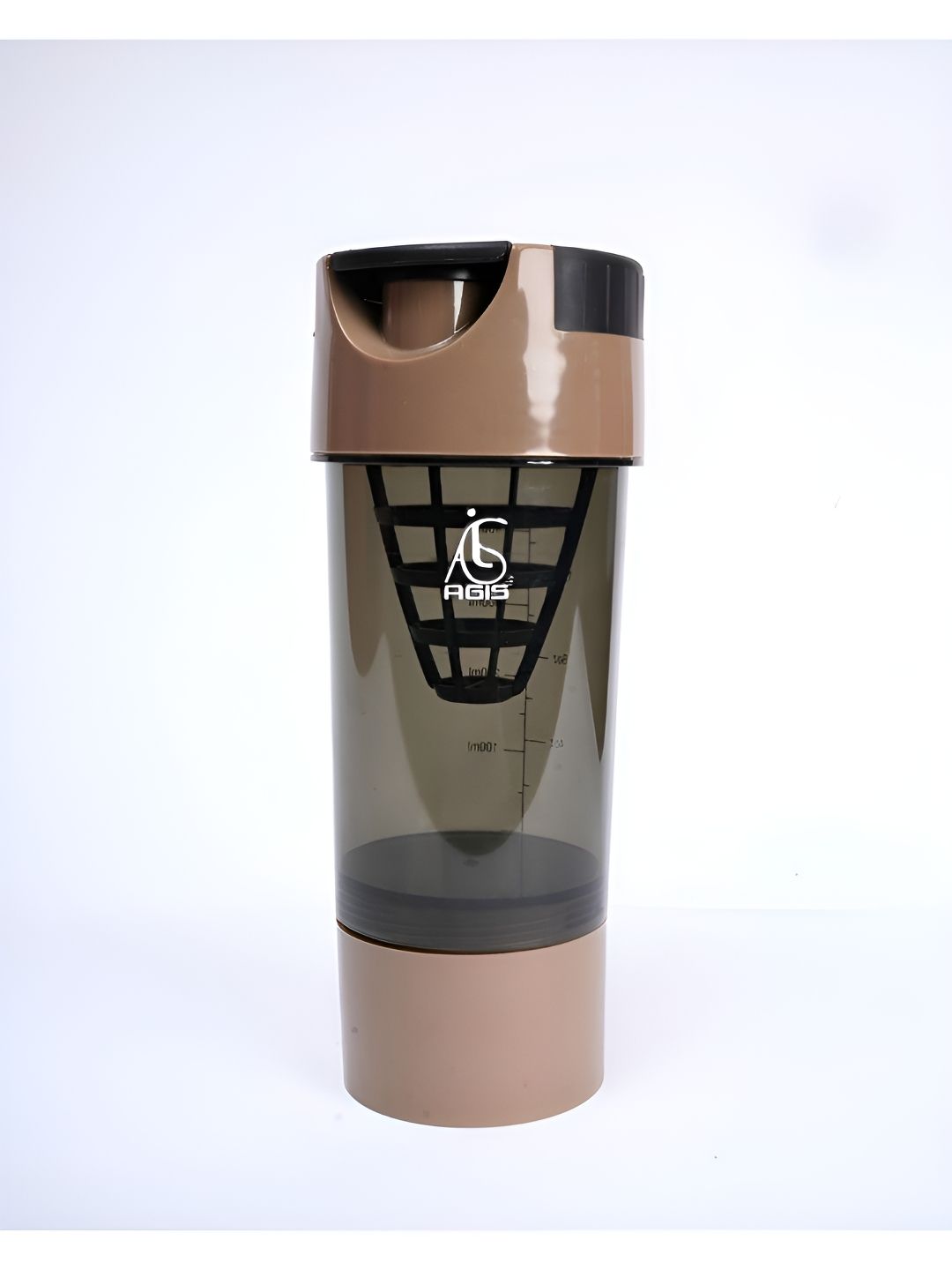 AGIS Brown & Black Plastic Printed Water Bottle-600 ml