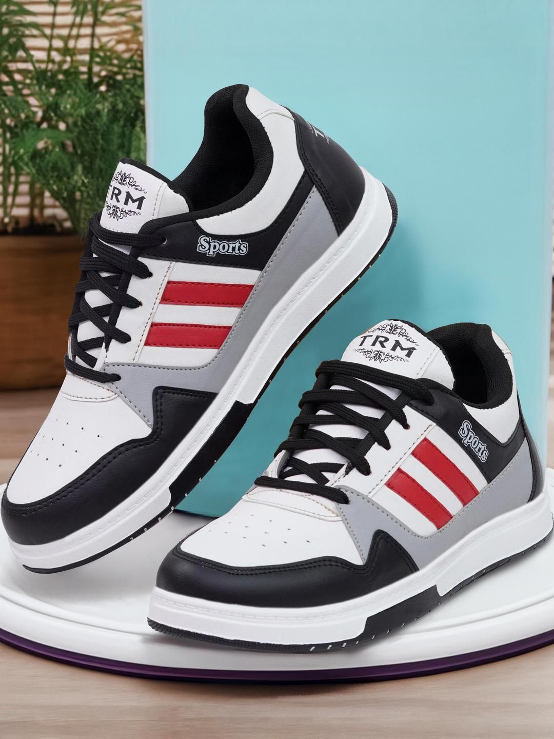 TRM Men Comfortable Synthetic Lightweight Sneaker