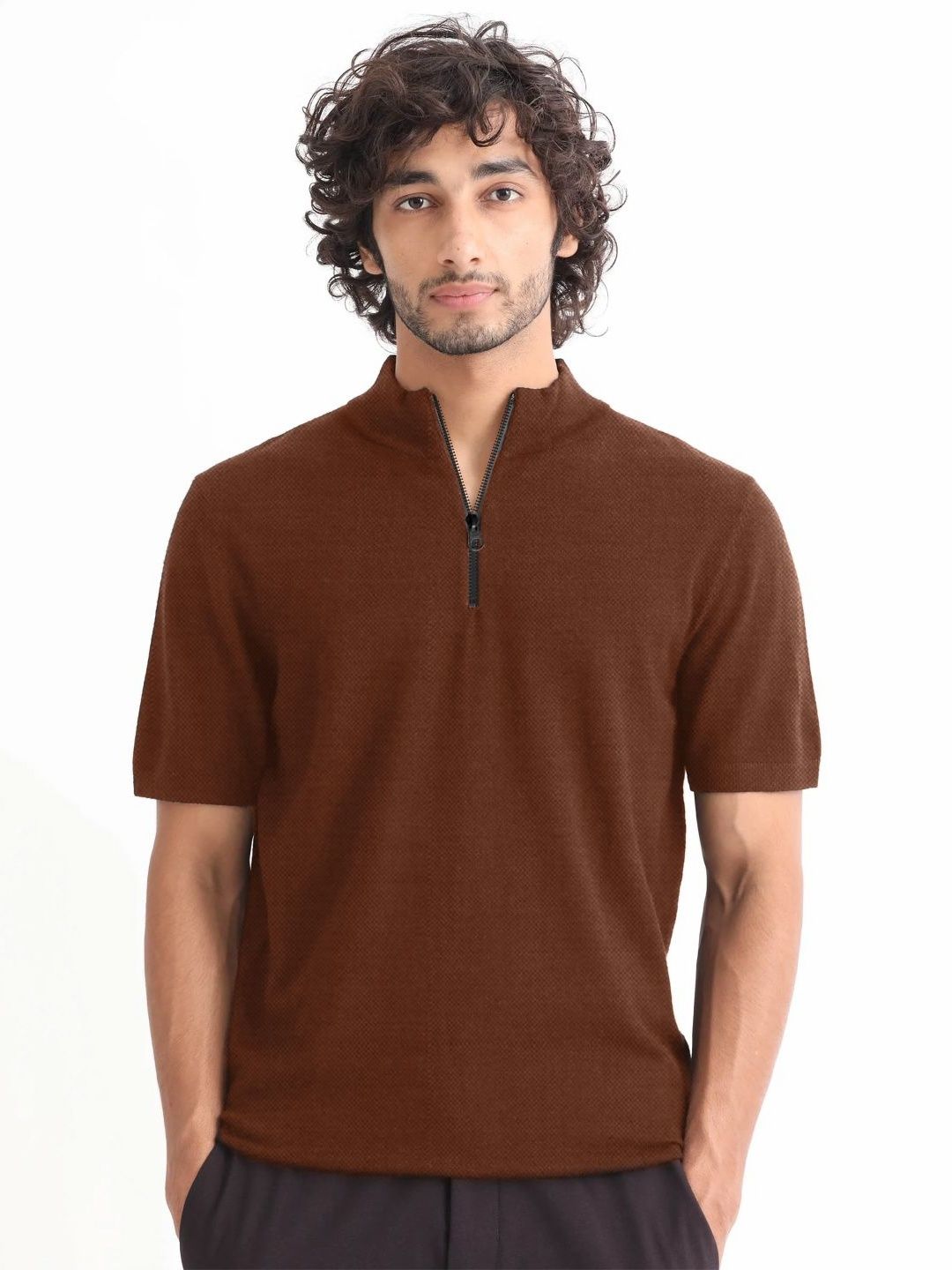 Leotude Polo Collar Short Sleeves T-shirt