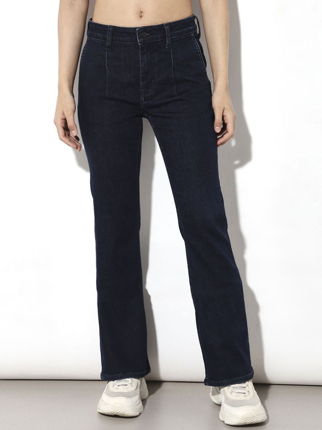 ONLY Women Flared Mid-Rise Stretchable Jeans