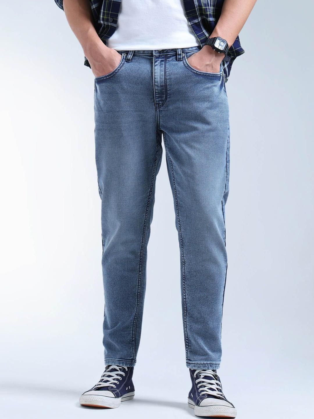 Flying Machine Flying Machine Men Relaxed Fit Mid-Rise Light Fade Stretchable Jeans