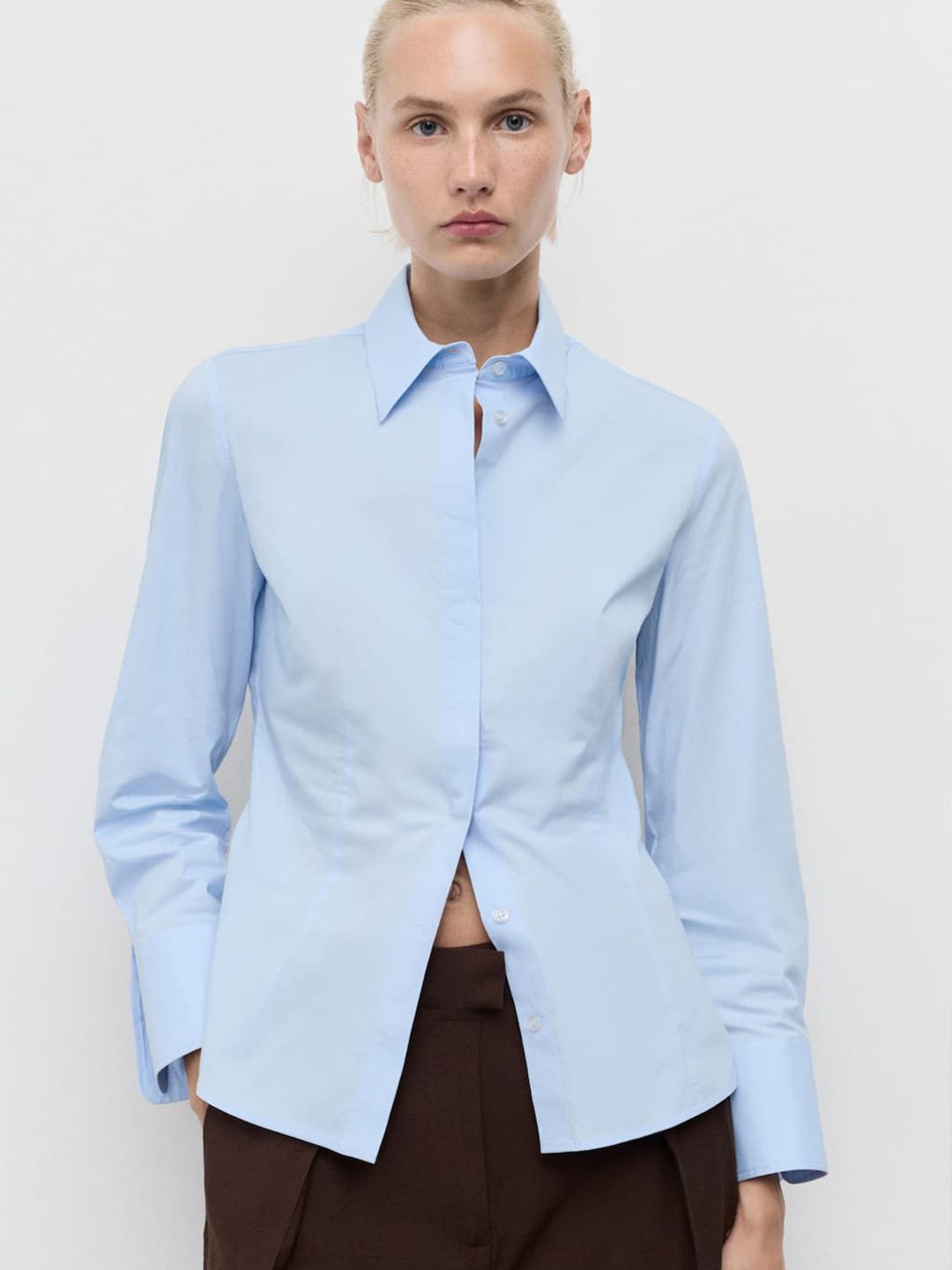 Spread Collar Semiformal Regular Fit Shirt