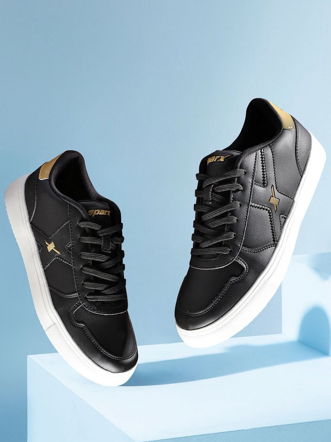 Sparx Men Round Toe Lace Ups Sneakers