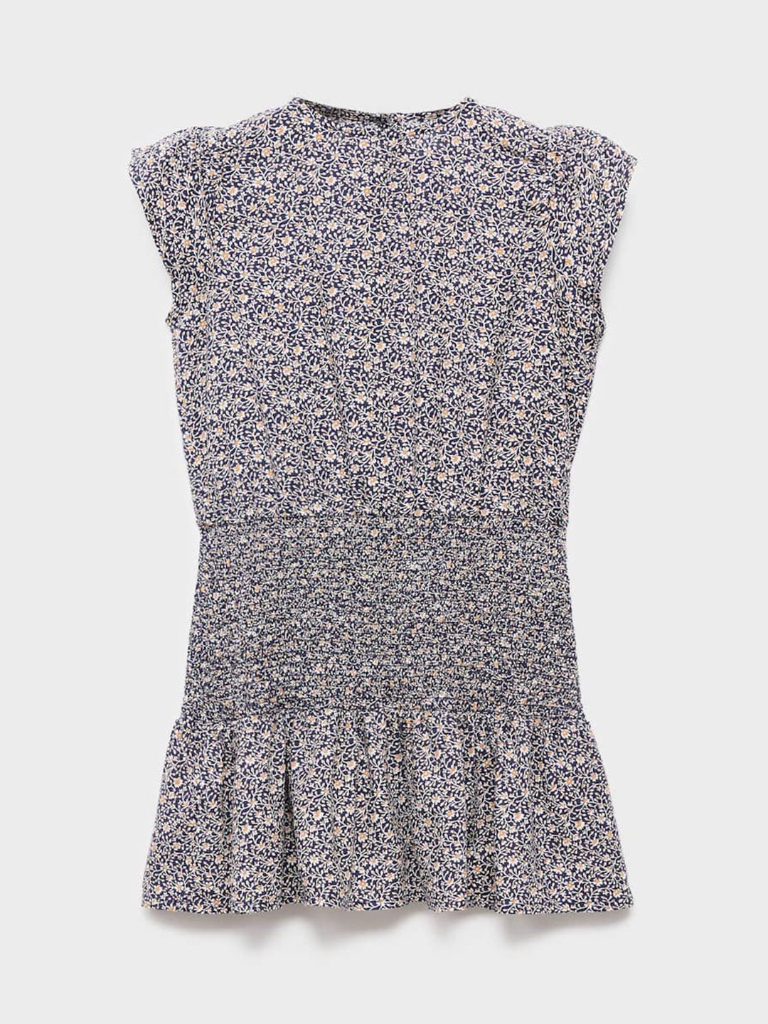 Mango Kids Girls Floral Print A-Line Mini Dress