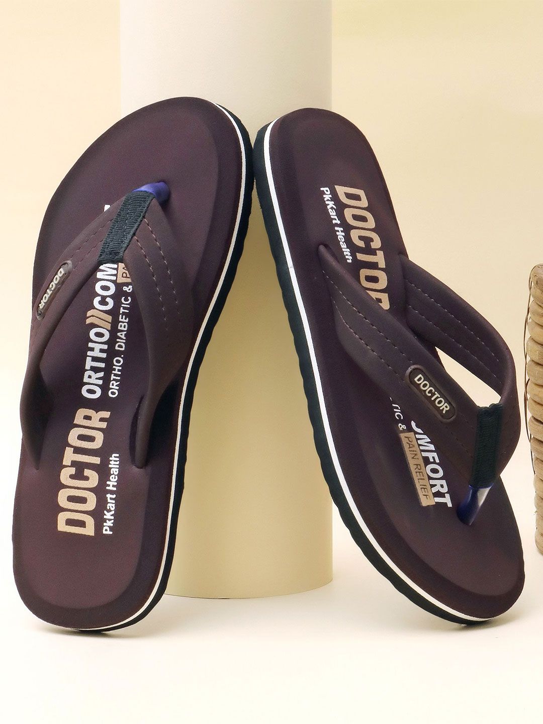 PKKART Men Printed Thongs Flip Flops