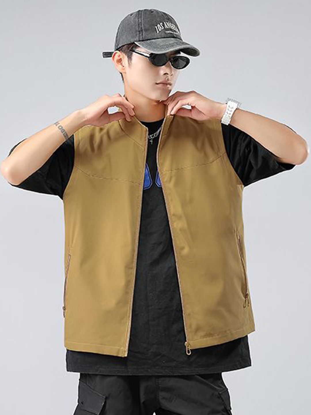 StyleCast x Revolte Unisex Mock Collar Tailored Jacket