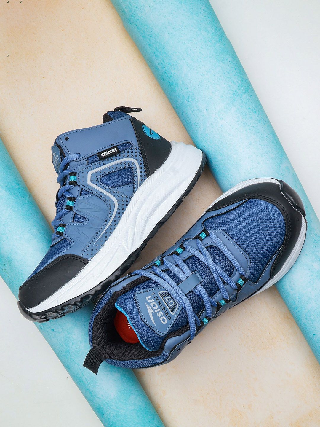 ASIAN ASIAN Kids Woven Design Sneakers